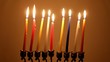 Ignition Chanukah candles