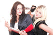 two pretty diverse young women social diversity
