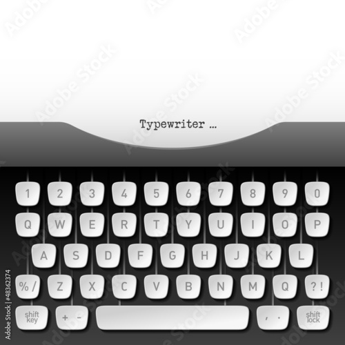 Vector: Typewriter Typewriter