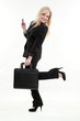 Photo: Pretty caucasian blond businesswoman Pretty caucasian blond businesswoman