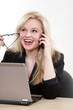 Photo: Pretty caucasian blond businesswoman Pretty caucasian blond businesswoman