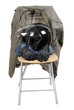 Clothes and moto helmet