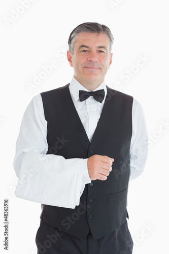 Photo: Happy man standing in suit Happy man standing in suit