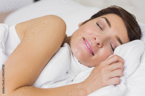 Photo: Content woman asleep Content woman asleep