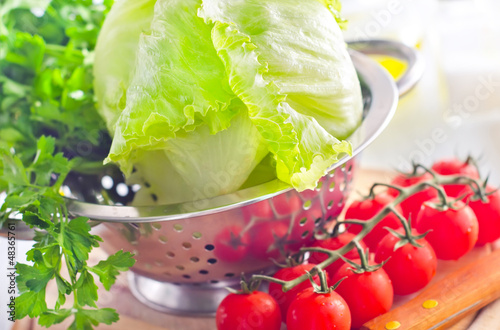 Photo: ingredients for salad ingredients for salad