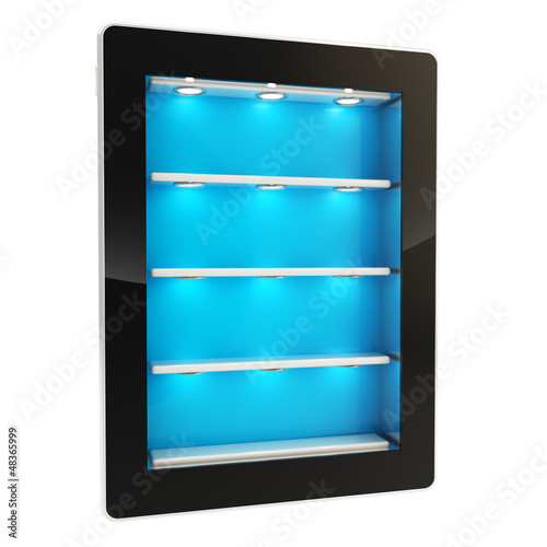 Illustration: Tablet pad electronic device with backlight screen Tablet pad electronic device with backlight screen