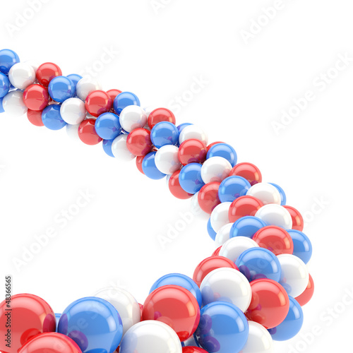 Illustration: Abstract background made of sphere composition Abstract background made of sphere composition
