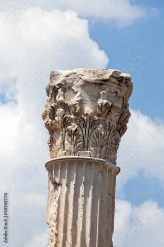 Photo: Ruins in ancient city of Pergamon, Turkey Ruins in ancient city of Pergamon, Turkey