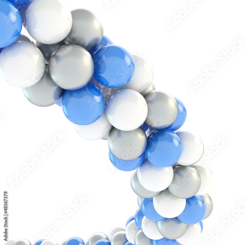 Illustration: Abstract background made of sphere composition Abstract background made of sphere composition