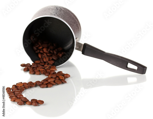 Photo: Coffee maker isolated on white Coffee maker isolated on white