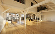 Photo: interior wide loft, beams and wooden floor interior wide loft, beams and wooden floor