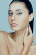 beautiful woman face portrait