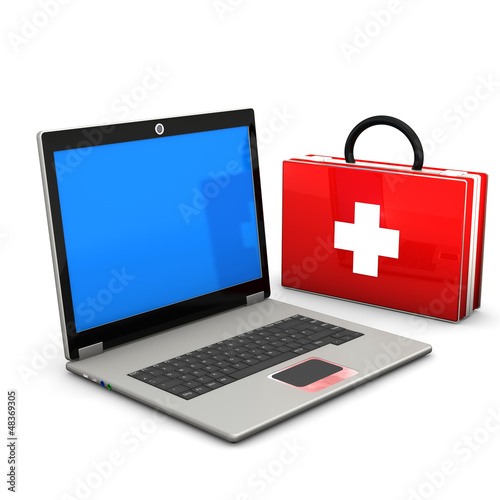 Illustration: First Aid Laptop First Aid Laptop