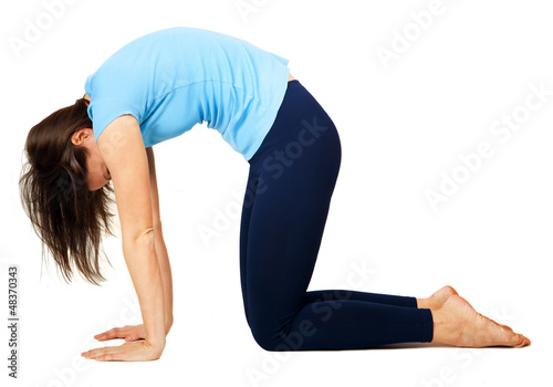 Photo: yoga exercising yoga exercising