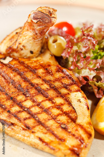 Photo: chicken with vegetables chicken with vegetables