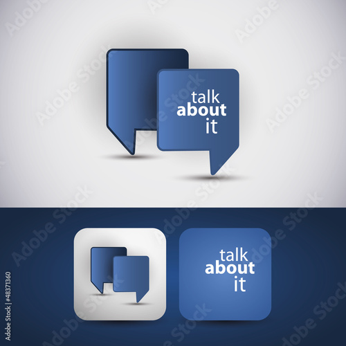 Vector: Talk about it - flyer or cover design Talk about it - flyer or cover design