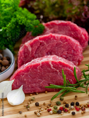 Photo: Beef, steak meat - babecue, grill Beef, steak meat - babecue, grill