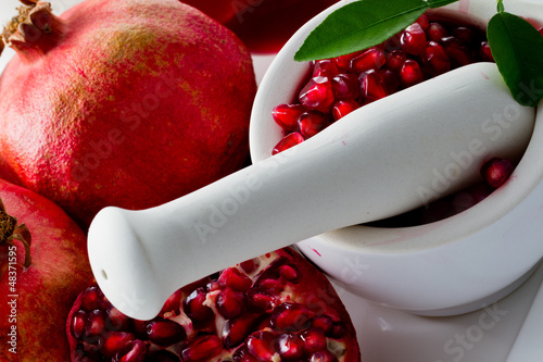 Photo: Pomegranate fruits, alternative medicine Pomegranate fruits, alternative medicine