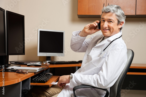 Photo: Happy Doctor On Call Happy Doctor On Call