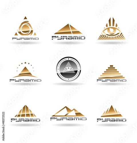 Vector: Pyramids. Pyramid With Eye. Vol 1. Pyramids. Pyramid With Eye. Vol 1.
