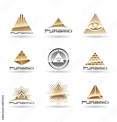 Vector: Pyramids. Pyramid With Eye. Vol 2. Pyramids. Pyramid With Eye. Vol 2.