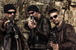 gang members with guns