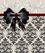 INVITATION CARD ON FLORAL BACKGROUND