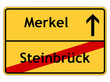 Steinbrück - Merkel