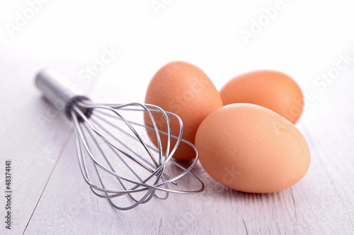 Photo: beater and egg beater and egg