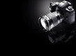 camera isolated on black