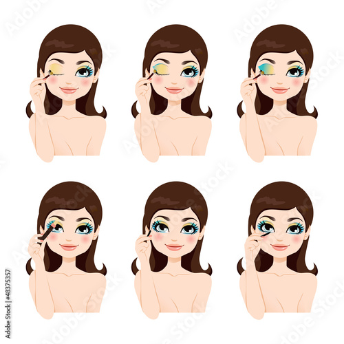 Vector: Fantasy Blue Eyes Makeup Fantasy Blue Eyes Makeup