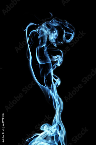 Photo: smoke isolated on black background smoke isolated on black background