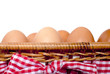 Photo: oeufs dans un panier fermier oeufs dans un panier fermier