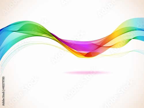Vector: Abstract colorful background with wave Abstract colorful background with wave