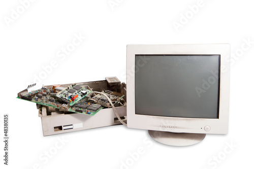 Photo: old computer components old computer components