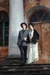 Foto: Retro styled fashion portrait of a young couple. Retro styled fashion portrait of a young couple.
