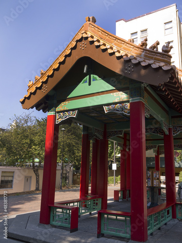 Photo: wooden Pavillion in Chin Town Seattle Washington USA wooden Pavillion in Chin Town Seattle Washington USA