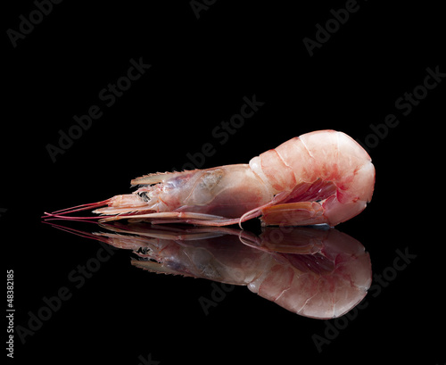 Photo: Raw shrimp isolated Raw shrimp isolated