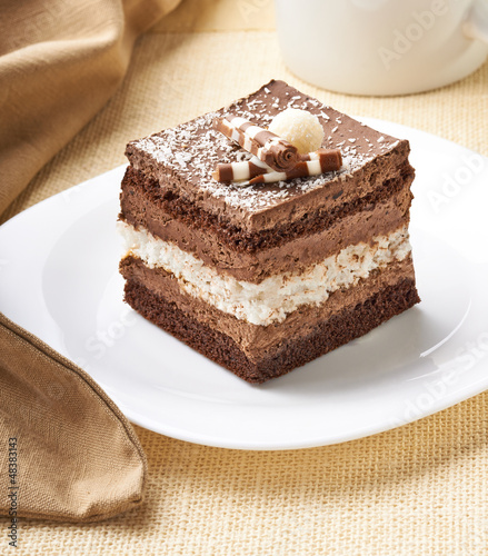 Photo: cream chocolate fruit cake sweet food dessert cream chocolate fruit cake sweet food dessert