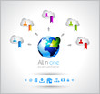 Cloud Computing concept background