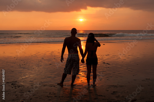 Photo: couple at sunet couple at sunet