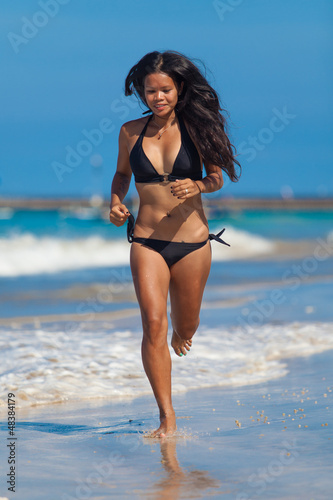 Photo: young woman running young woman running