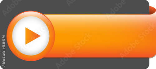 Illustration: BLANK web button (rectangular orange white icon arrow) BLANK web button (rectangular orange white icon arrow)