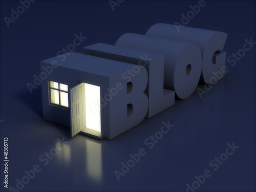 Illustration: Blog concept Blog concept