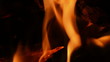 Video: Flames, fire in fireplace. Flames, fire in fireplace.