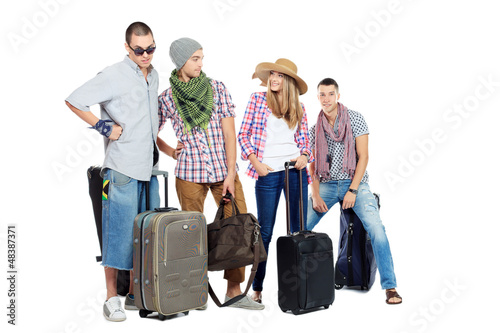 Photo: people standing people standing