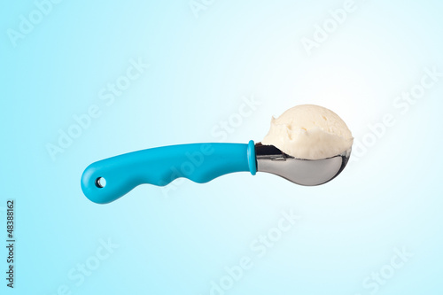Photo: Vanilla ice cream scoop Vanilla ice cream scoop