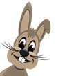 easter bunny look from side