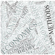 Econometrics Disciplines Concept