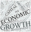 Economic growth Disciplines Concept